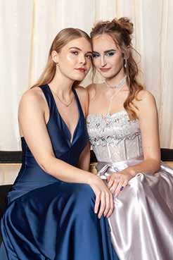 Two students at Rangitoto College Ball