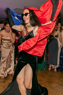Tongan girl dancing at Rutherford College Ball